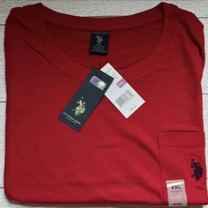 Men’s U.S. Polo Assn Red Pocket T-Shirt 2XL NWT - Picture 1 of 3
