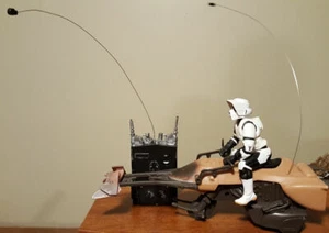 Star Wars  IMPERIAL SPEEDER BIKE & TROOPER - 1997 Radio Control Loose Complete - Picture 1 of 7