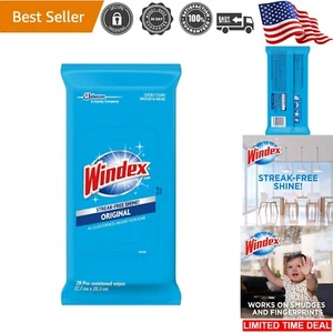 Glass Cleaning Wipes Multi-Surface 168 Count Streak-Free Easy Storage Pack of 6 - Picture 1 of 8