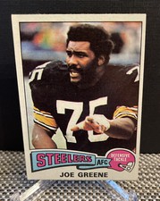 1975 Topps Football Cards #425 Joe Greene Pittsburgh Steelers