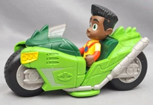PJ Masks Gekko Kickback Pull Back Motorrad Fahrzeug & Newton Star Vinyl Figur - Bild 1 von 6