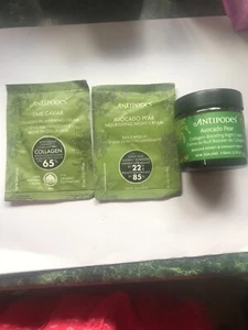 ANTIPODES COLLAGEN BOOSTING AVOCADO PEAR AND LIME CAVIAR BUNDLE BRAND NEW - Picture 1 of 2