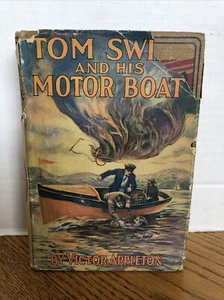 Tom Swift und sein Motorboot, Victor Appleton Buch, HC mit DJ, volle Farbe, 1910, G&D - Bild 1 von 10