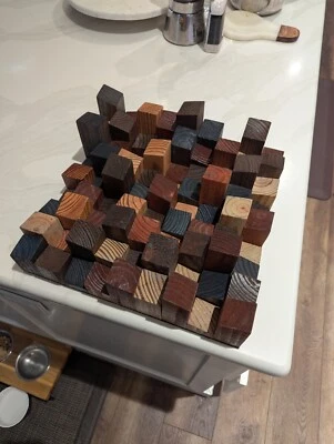 Paneles de difusión de sonido de pino Foto 1 de 4