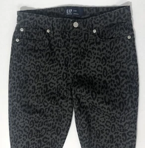 Gap Womens Size 2/26R Denim Legging Cheetah Or Leopard Print Jeans / Jegging - Picture 1 of 5