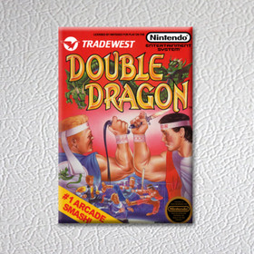 NES - Double Dragon (NEW High Quality Box Art FRIDGE MAGNET)