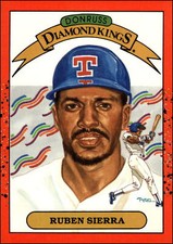 1990 Donruss #3 Ruben Sierra    DK, UER Texas Rangers