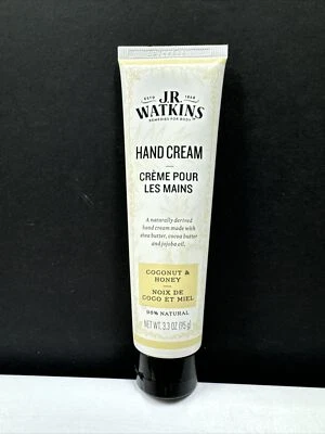Creme para as mãos J.R. Watkins ~ 3,3 oz. COCO E MEL - Frete Grátis! *98% natural - Imagem 1 de 4