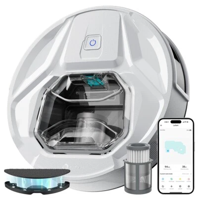 Lefant Saugroboter Mit Wischfunktion 6,000Pa Staubsauger Roboter Saugroboter APP