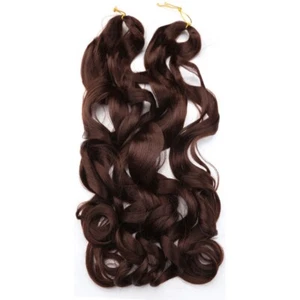 22" French Curly/Deep Wave Braiding Hair 150g Curls Silky Synthetic Extension - Picture 1 of 11