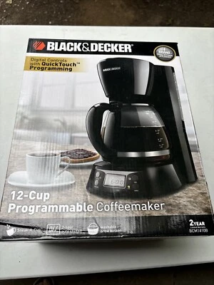Black & Decker 12 Cup Programmable Coffeemaker (Model BCM1410B, new) - Image 1 of 4