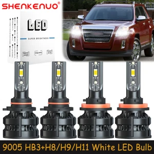 For GMC Terrain 2010-2018 Combo 9005+H11 LED Headlight Bulb High Low Beam Kit Z8 - Picture 1 of 18