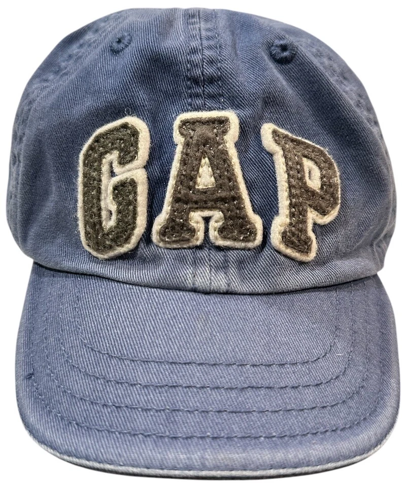 Gorra de béisbol Baby Gap azul blanco ajustada S/M Foto 1 de 4