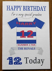 "LESEN FAN inoffizielle PERSONALISIERTE Fußball-Geburtstagskarte ("DIE ROYALS") - Bild 1 von 1