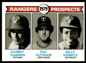 1979 Topps #713 Rangers 1979 Prospects Darwin Putnam Sample RC Texas Rangers - Picture 1 of 2