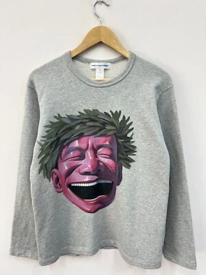 Camisa Comme Des Garcons Sudadera Estampada Yue Minjun Cuello Redondo Para Hombres Talla M Foto 1 de 4