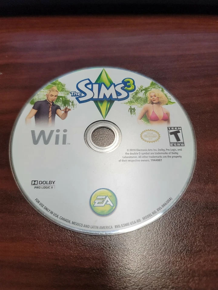 The Sims 3 (Nintendo Wii) NO TRACKING - DISC ONLY 279 - Image 1 of 1