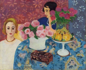 Henri Matisse Cofanetto Cinese 1922 Ritratto Fauvismo 17" x 22" Archivio Stampe Artistiche - Foto 1 di 1