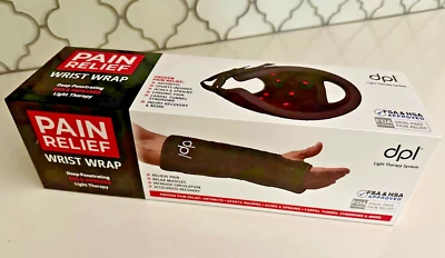 Sistema de terapia de luz roja DPL alivio del dolor envoltura de muñeca negra nueva en caja Foto 1 de 4