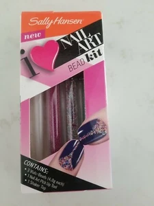 Sally Hansen Nail Art Bead Kit #440 (3) Vials Beads Shaker Top NEW  - Picture 1 of 7