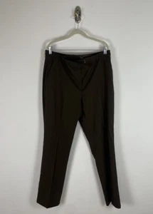 Brooks Brothers Loro Piana Dress Pants Size 14 Brown Straight Leg Wool Blend - Picture 1 of 14