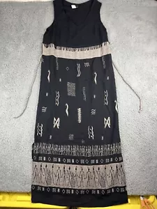 Maxi Vestido Vintage 10 Jeroglíficos Tribales Egipcio Boho Primera Opción Azteca EE. UU. - Imagen 1 de 16