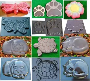 Stampo Concreto DECORATIVO Stampo Pietra Passo ABS Plastica Percorso Decorazione Giardino - Foto 1 di 21