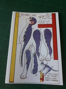 AFFE AUSSCHNITT MODELL Grußkarte.  - Bild 1 von 5