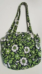 Vera Bradley Floral Green Purse Handbag 12" tall - Picture 1 of 6