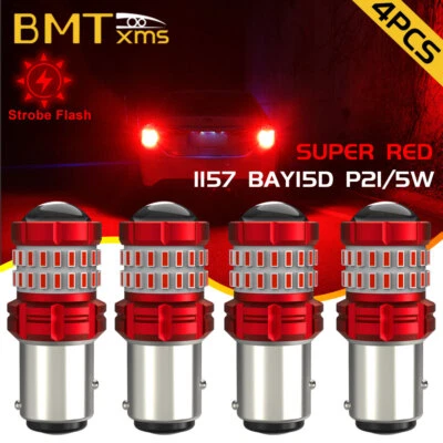  Strobe Flash 1157 7528 2357 2057 LED Brake Stop Tail Light Bulb For Hyundai KIA - Image 1 of 4
