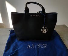 borsa armani ecopelle nera