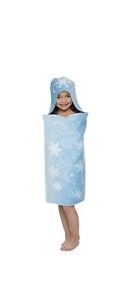 Hooded Bath Wrap Towel Disney Frozen Elsa  25" x 50" Blue and Sparkly