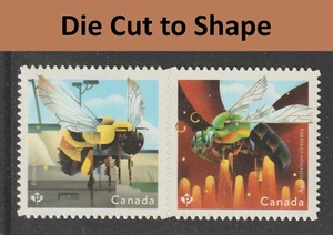 Canada 3100i Bees P horz DCTS pair B MNH 2018 - Picture 1 of 1