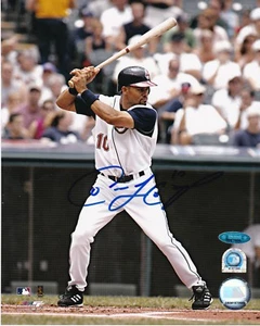 COCO CRISP CLEVELAND INDIANS TRISTAR AUTHENTICATED ACTION SIGNED 8x10 - Picture 1 of 1