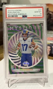 PSA 10 2023 PANINI ILLUSIONS PUKA NACUA MYSTIQUE EMERALD #27 GEM MINT - Picture 1 of 2