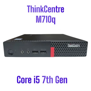 Lenovo M710q Tiny Mini PC , i5-7th Gen ,16Gb , 128 Gb SSD, 1Tb HDD, Wifi, Win 11 - Picture 1 of 5