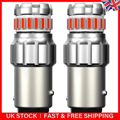 Pair 1157 P21/5W Bay15D Led Brake Light Stop Tail Lights Bulbs Canbus Error Free - Image 1 of 4