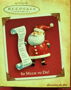 Hallmark Keepsake Ornament So much to do Santa Christmas 2004 - Picture 1 of 5