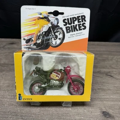 Motocicleta de colección Paris Dakar Intex 1982 recreación roja #15 R80 R/S Foto 1 de 4