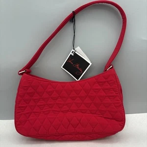 Borsa a tracolla Vera Bradley microfibra rossa Laura nuova con etichette ~ - Foto 1 di 7