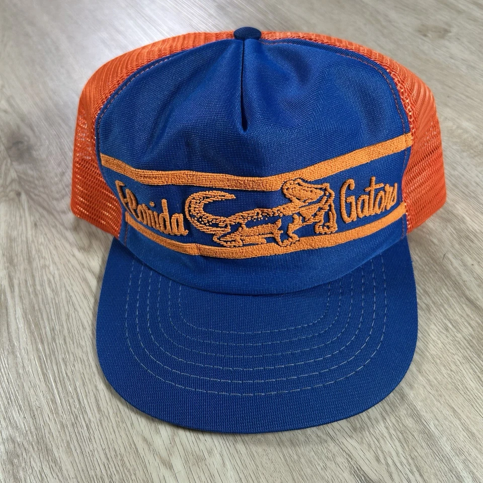 VTG Florida Gators Snapback Hat NCAA College Blue Orange Trucker Cap - Image 1 of 4