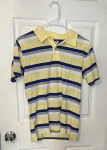 NEW w Tags Boys’ Children’s Place Polo Shirt SIZE XL 14 - Yellow Striped - Picture 1 of 4