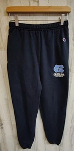 Champion Eco Fleece Carolina Tar Heels Sweatpant Joggers Men's Small Dark Blue - Picture 1 of 6