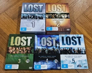 Lost Seasons 1-5 DVD Set (Australian Release, Region 4, M Rating) - Picture 1 of 4