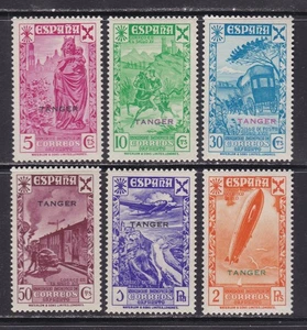 1938 - España - Tanger - Edifil 1/6 - Historia del Correo Habilitados - MNH - Picture 1 of 2