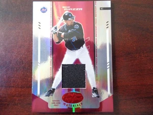 2004 Foglia Certificata Materiali Mike Piazza #'ed 143/150 Gioco Usato MAGLIA-Mets - Foto 1 di 2