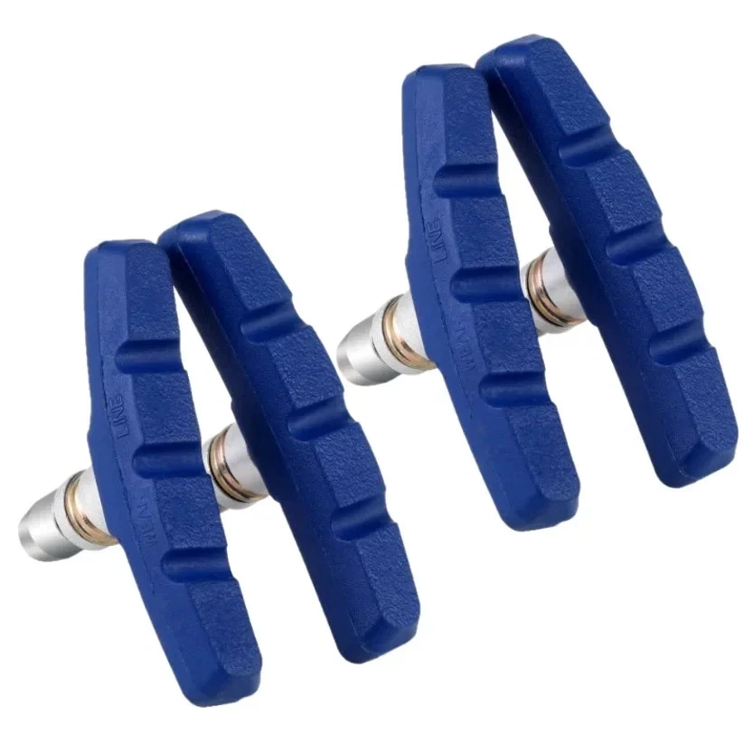 2 Pairs V Brake Blocks Cycle Bike Bicycle MTB Blocks Pads Shoes Mountain 70mm - Image 1 of 4