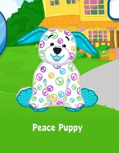 Webkinz Classic Peace Puppy Adoption Code Only Messaged - Picture 1 of 1