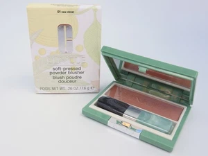 Clinique Soft Pressed Powder Blusher Blush & Brush NEW CLOVER Full Size & Boxed - Picture 1 of 2