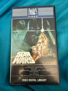 Star Wars First Edition Video Rental Library VHS AUS RARE - Picture 1 of 6